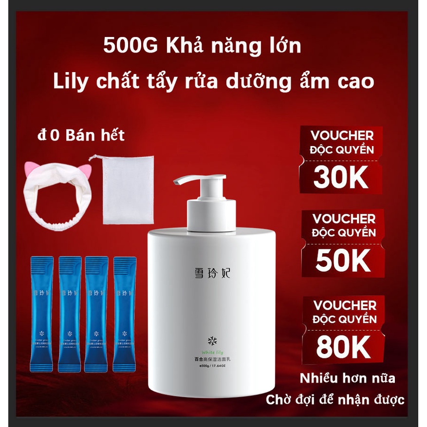 Sữa rửa mặt SNEFE axit amin tạo bọt dịu nhẹ cho da nhạy cảm 500ml