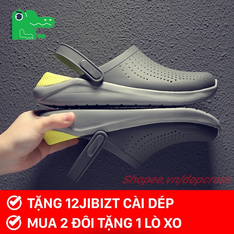 dép crossFREESHIPdép cross dép thời trang xám đế vàng DEPCROSSkoro SUCLIT