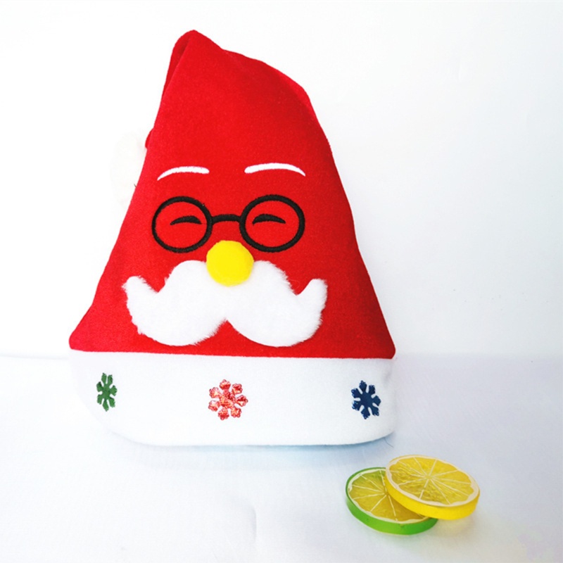 Omg Mũ Ông Già Noel Bằng Nhung Màu Đỏ Và Trắng Thoải Mái Cho Người Lớn