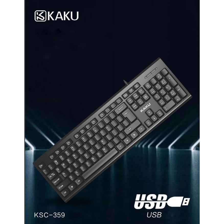 Bàn phím có dây Kaku KSC 359 104 phím phím siêu bền