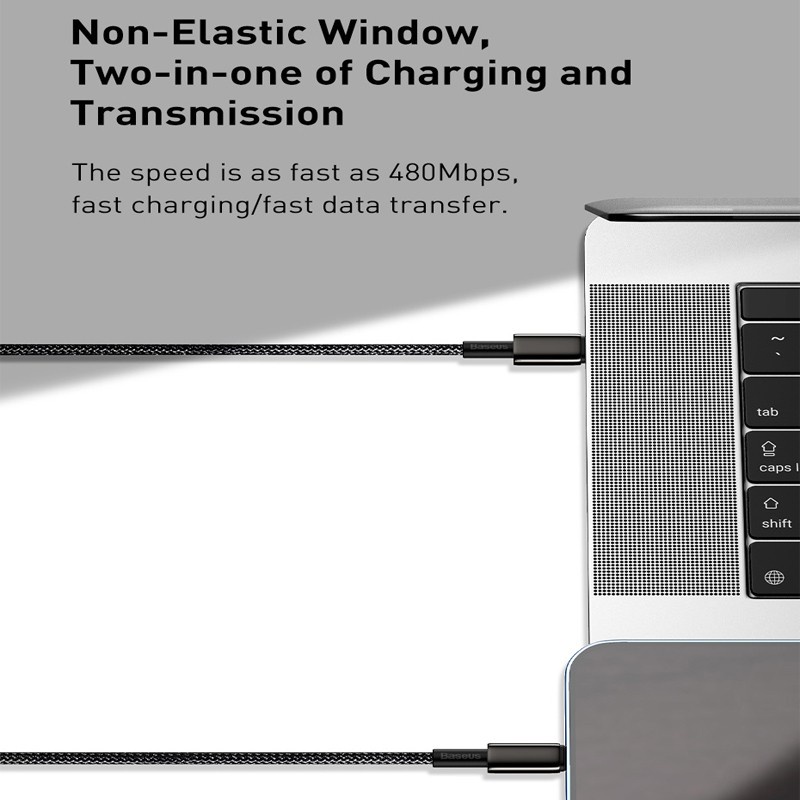 Dây sạc nhanh 20w Baseus - Cáp typec to lP bọc dù cao cấp siêu bền cho Iphone/iP 8 x 11 12 13 pro