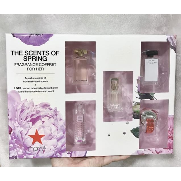 🌸[MACYS] Set nước hoa dành cho Nữ 𝐓𝐇𝐄 𝐒𝐂𝐄𝐍𝐓𝐒 𝐎𝐅 𝐒𝐏𝐑𝐈𝐍𝐆 😍😍😍 | Thế Giới Skin Care