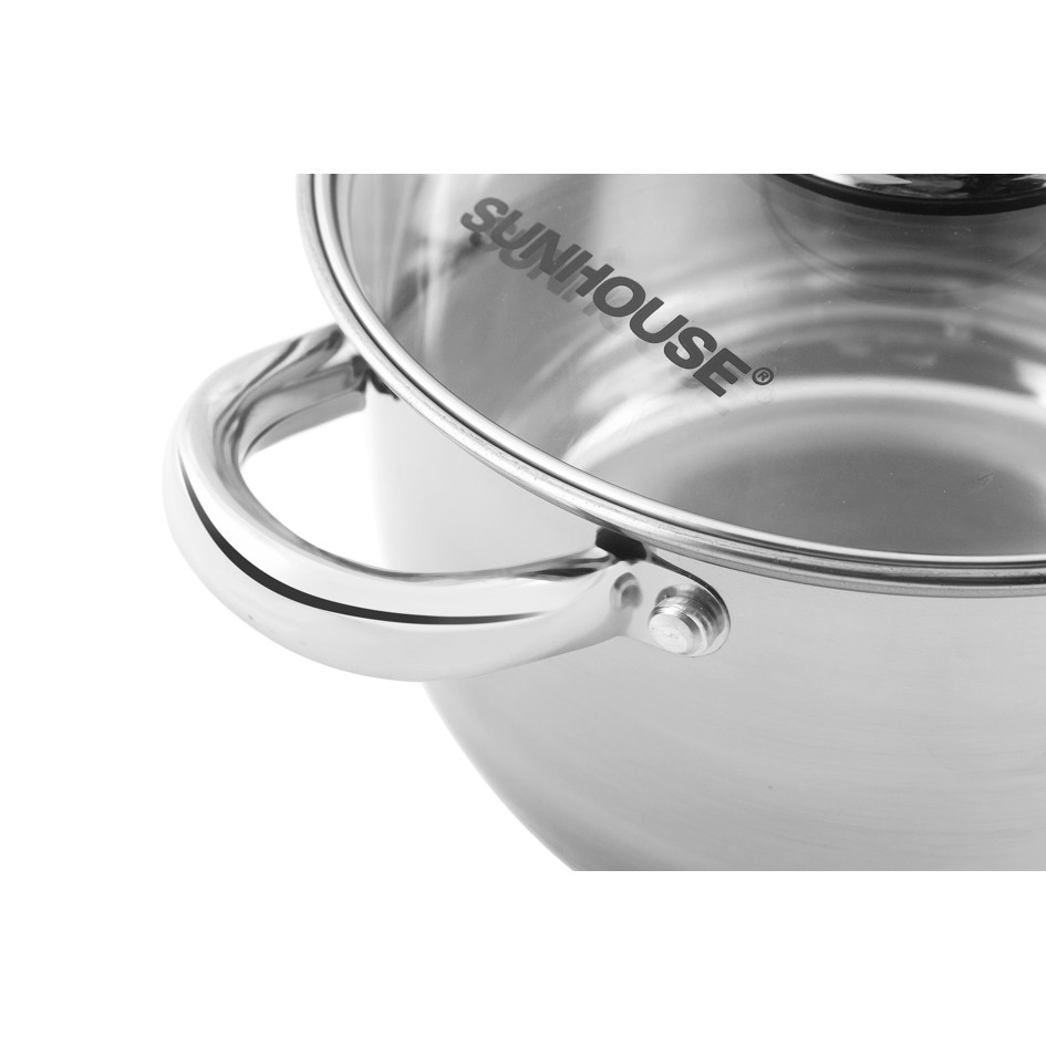 Nồi inox 3 đáy SUNHOUSE SH22120: 16/20/24CM