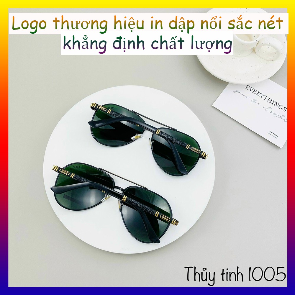 Kính nam cao cấp 💖FREESHIP💖 thời trang chống nắng bụi bẩn gọng kim loại kiểu phi công tròng kính râm chống trầy | BigBuy360 - bigbuy360.vn