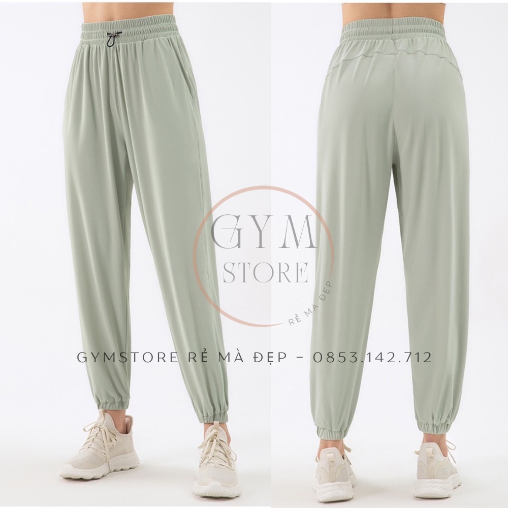 Quần Jogger Alibaba Ống Rộng Thể Thao Nữ Tập Gym Yoga❤️𝐇𝐀̀𝐍𝐆 𝐗𝐈̣𝐍❤️Vải Lưới Co Giãn Thoáng Mát Cực Tôn Dáng 𝐆𝐘𝐌𝐒𝐓𝐎𝐑𝐄 033