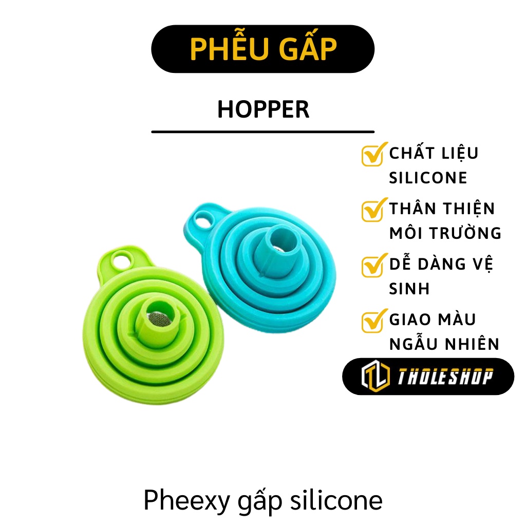 Phễu - Phễu Silicon Gấp Gọn Rót Dung Dịch Chất Lỏng, Thân Thiện Môi Trường 4540