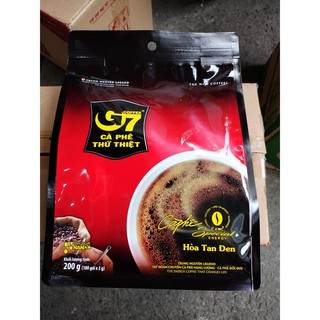 Cà phê G7 hòa tan đen Bịch 100 sachets