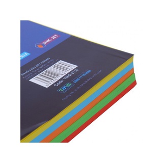Thếp Giấy bìa màu trộn 5 màu 1 thếp 100 tờ A4 - HOKAMI STORE