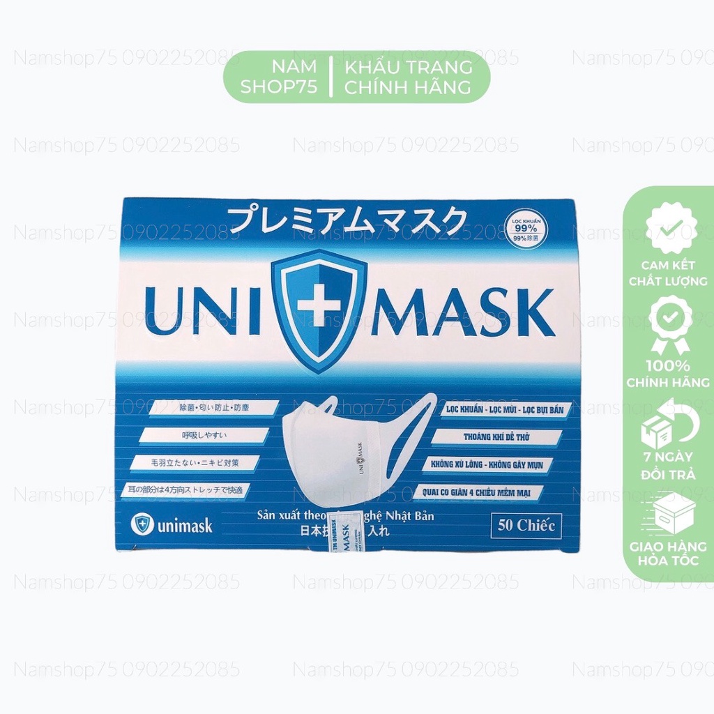 [CÓ SẴN] Hộp 50 Chiếc Khẩu Trang Y Tế 3D Mask Chính Hãng In Hình From Nhỏ Dành Cho Người Lớn Kháng Khuẩn, Chống Bụi Mịn