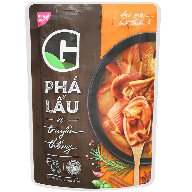 Phá lấu vị truyền thống G Kitchen gói 150g (2 vị: truyền thống, tương đen)