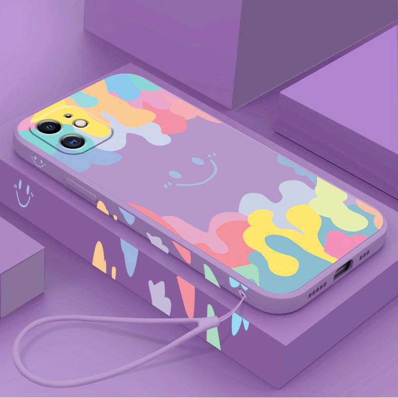 Ốp lưng iPhone Vỏ IPHONE Cầu vồng mặt cười IPHONE13 /6/6p/6s/6sp /7/ 7plus/8 / 8plus / x / xr / xs / 11/12 / pro / max | BigBuy360 - bigbuy360.vn