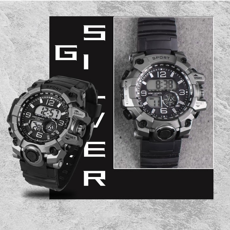 Đồng hồ điện tử  nam  SPORT N100 Đồng hồ sinh viên đủ các chức năng xem giờ báo thức ,lịch tuần, bấm giờ dây silicon | BigBuy360 - bigbuy360.vn