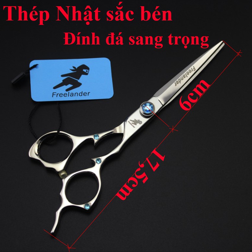 Bộ Kéo Cắt Tóc Nhật 6inch Nhập Khẩu Kasho 7  ( Mua một bộ kéo được tặng bao da+lọ dầu+khóa kéo+2lược)