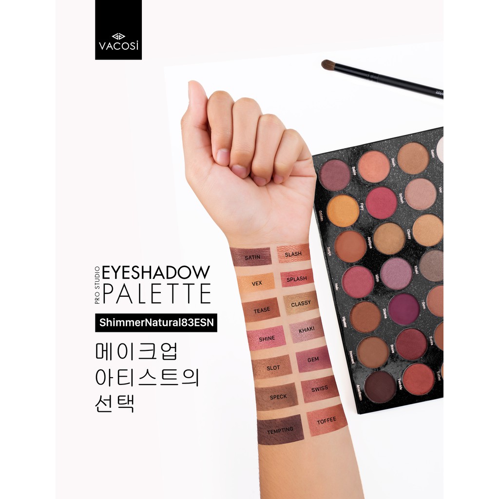 Bảng màu mắt Vacosi Pro Studio Eyeshadow Palette 28 ô