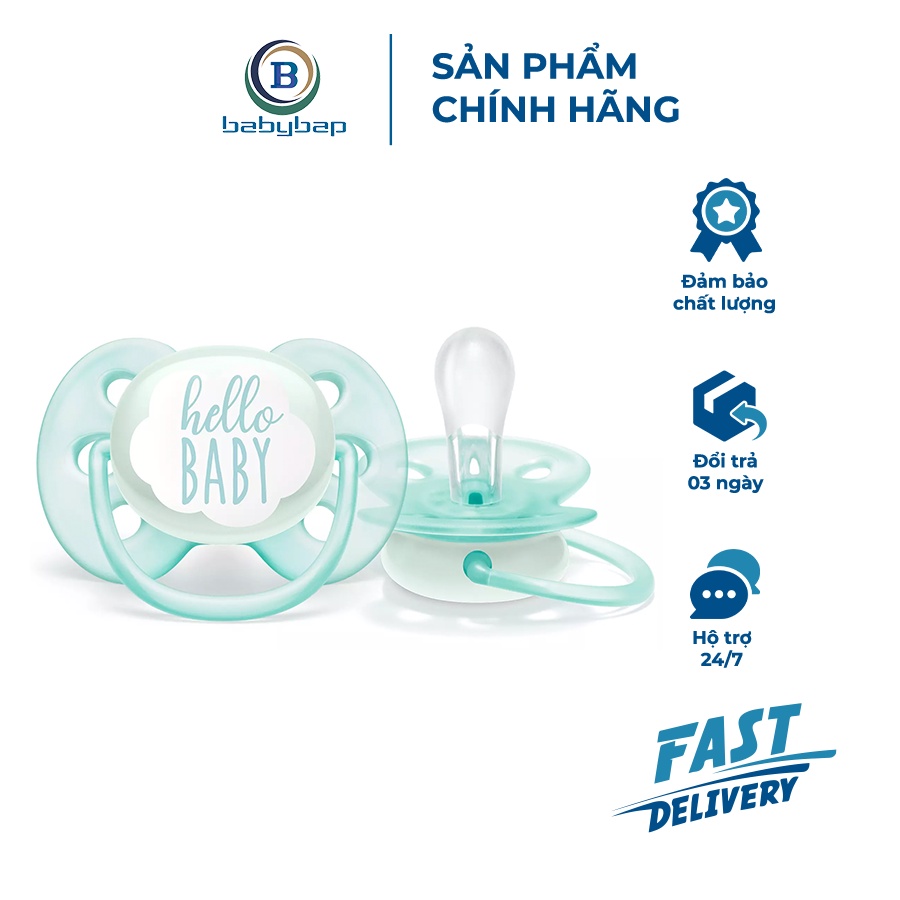 Ty Ngậm Siêu Mềm Cho Trẻ Philips Avent (vỉ đơn)