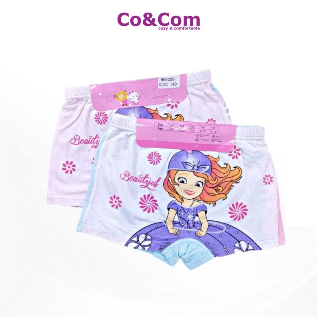 Set 2 Quần Chíp Đùi Bé Gái 12-25 Kg Co&amp;Com Siêu Mềm Mại Kháng Khuẩn Co Giãn 4 Chiều