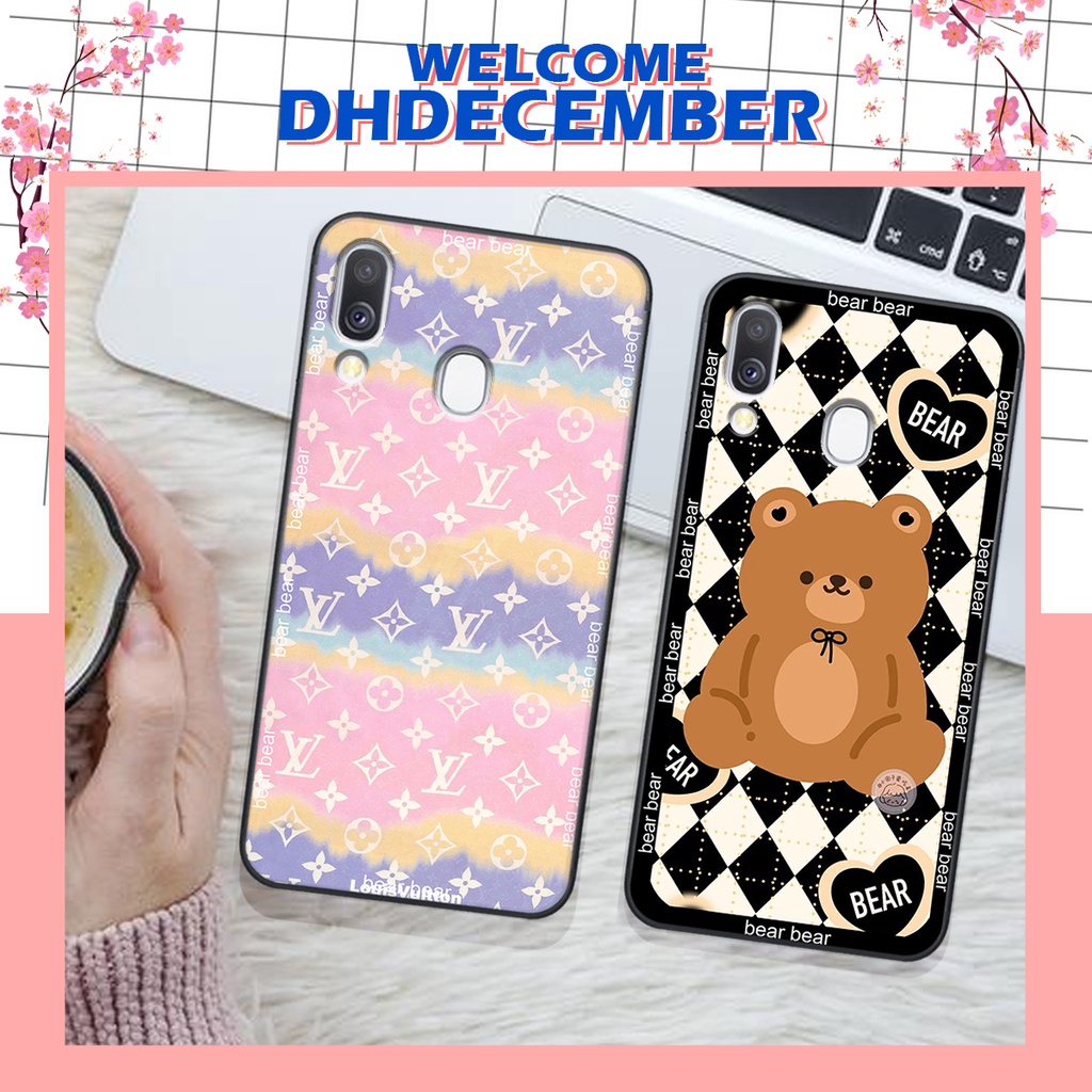 Ốp lưng Samsung A40 in hình 3D GẤU HỒNG-GẤU BE3R -XINH XẺO CỰC ĐẸP