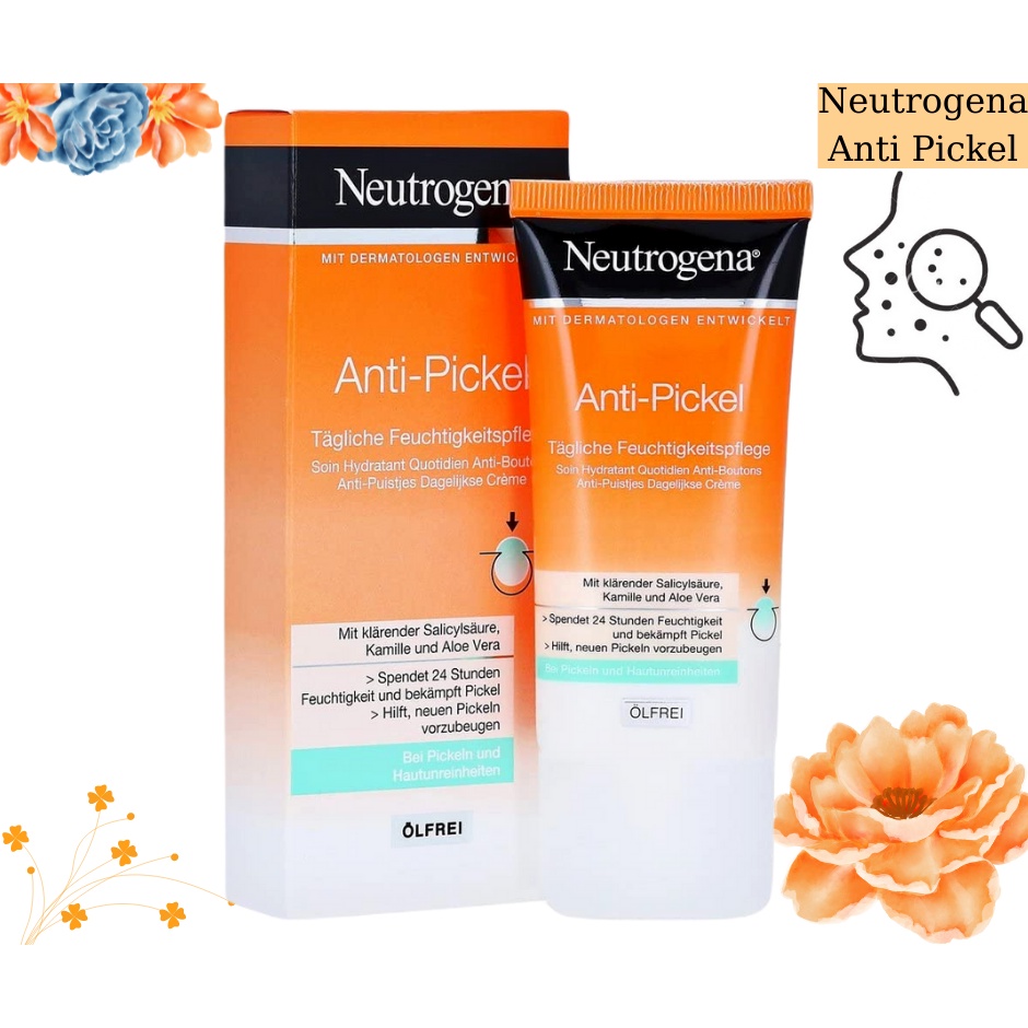 Kem dưỡng ẩm chống mụn hàng ngày - Neutrogen Anti Pickel Tagliche 50ml dành cho da mụn, nhạy cảm