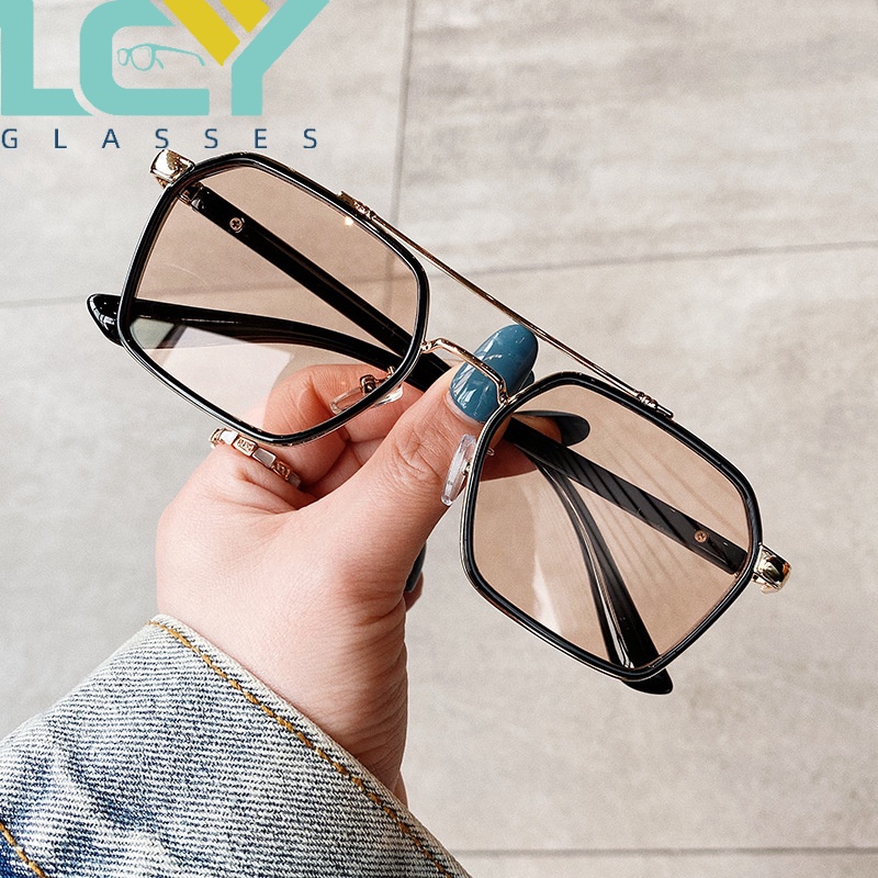 Kính Mát Gọng Vuông Chống Tia UV Phong Cách Hàn Quốc Cổ Điển Mới 2022 0039