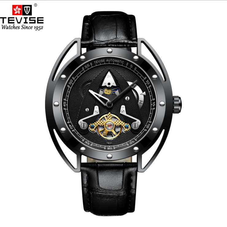 Đồng hồ Tourbillon cơ khí chống thấm nước Tevise của Thụy Sĩ dành cho nam t831