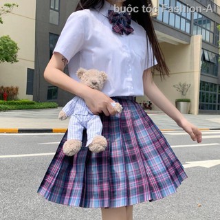 Quần áo trẻ em lớn hơn | Cô gái thể thao điện tử váy đồng phục jk nữ sinh 12 tuổi viên dk kiểu Nhật Bản đại học xếp