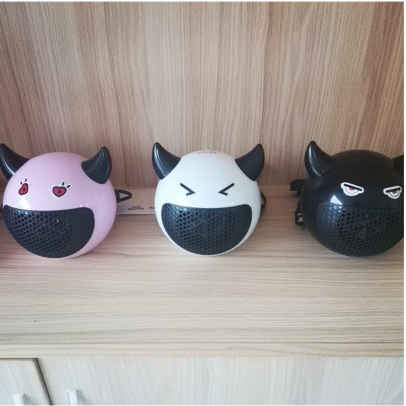 Quạt sưởi mini Jiashi  Ác quỷ công suất 350W tỏa nhiệt đều, không mùi nhựa cho dân văn phòng QSM01