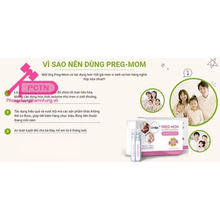 Preg-Mom Bào Tử Lợi Khuẩn-Hỗ trợ giảm táo bón,Hỗ trợ tăng cường khả năng miễn dịch và sức đề kháng.