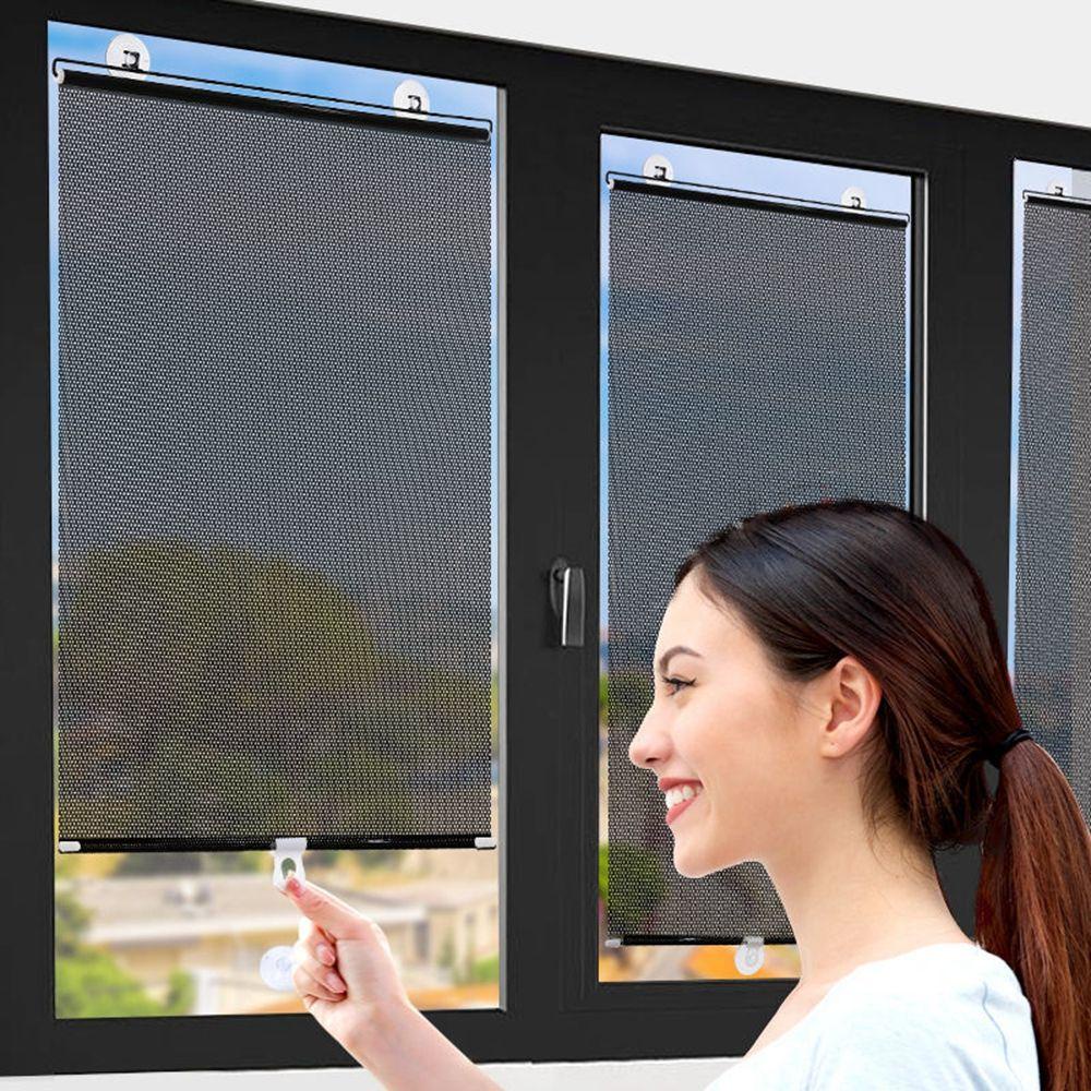 Rèm Cửa Sổ Chống Nắng Không Cần Đóng Đinh Có Giác Hút Trang Trí Nhà Cửa