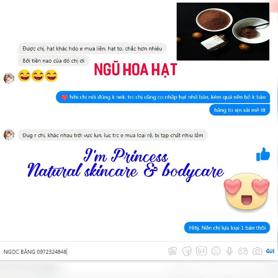 NGŨ HOA ORGANIC NGUYÊN CHẤT HẠT LOẠI TO, BAO XỊN 50ml