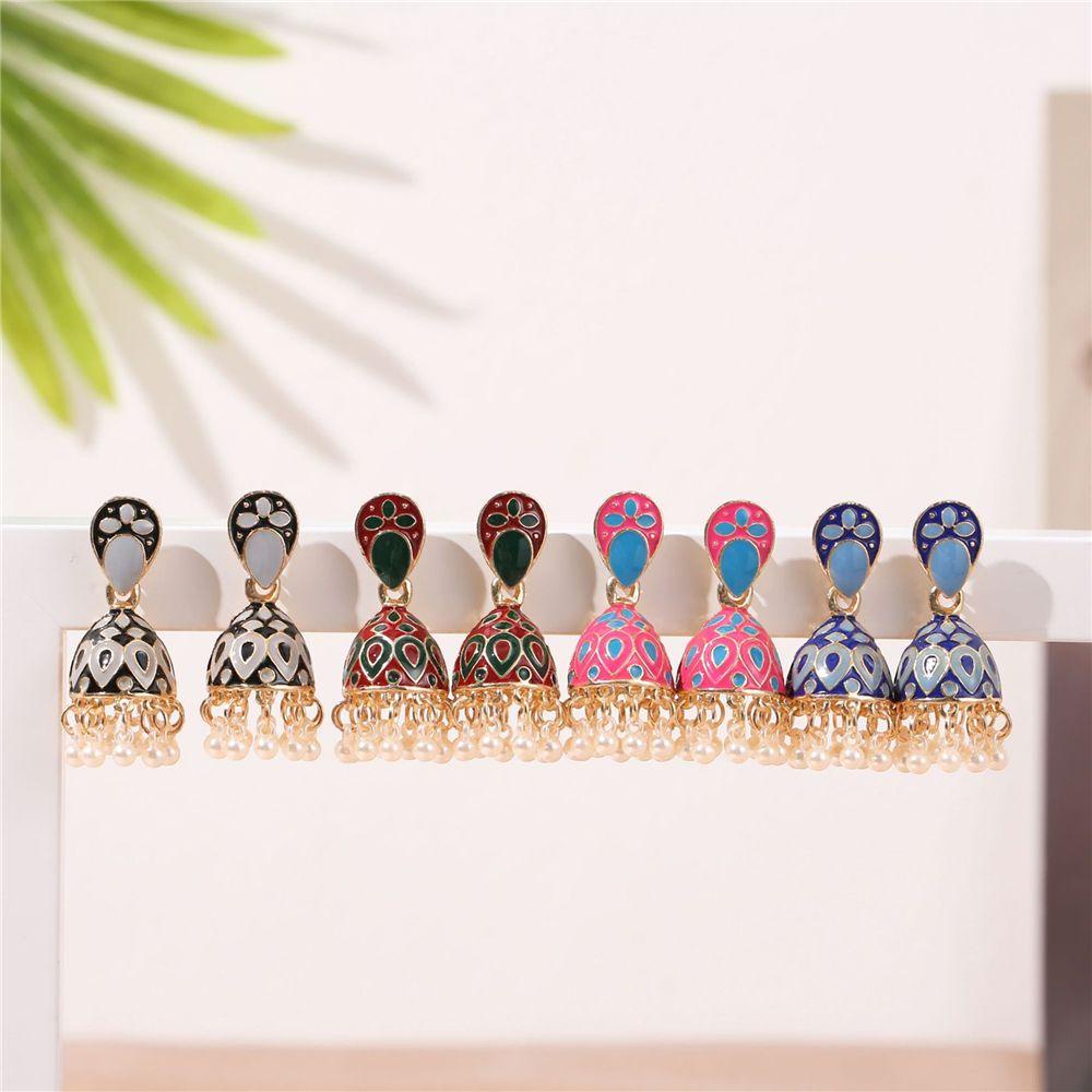 Bông Tai Tròn Phối Tua Rua Thời Trang