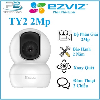 Camera ip wifi xoay quét 360 độ đàm thoại 2 chiều camera ezviz ty2 2mp full hd 1080p -chính hãng