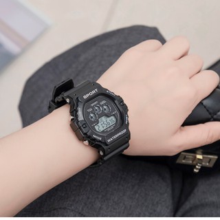 Đồng hồ điện tử nam nữ Sport S3V kiểu dáng thể thao, chống nước tốt, full chức năng