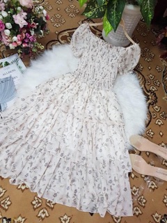 Đầm xoè nhúng ngực ( kèm ảnh thật)