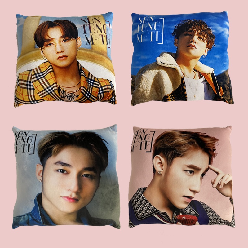 Gối hình vuông kê lưng, để sofa hình Sơn Tùng M-TP