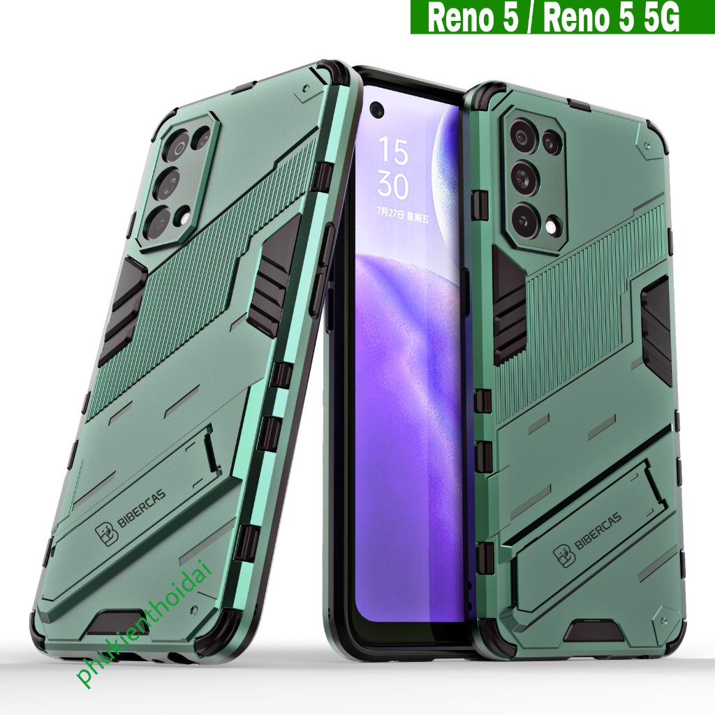 Ốp lưng Oppo Reno 5 / Reno 5 5G / Reno 6 5G / Reno 7 5G Iron Man Ver 2 chống sốc giá đỡ chân đế xem phim siêu bền
