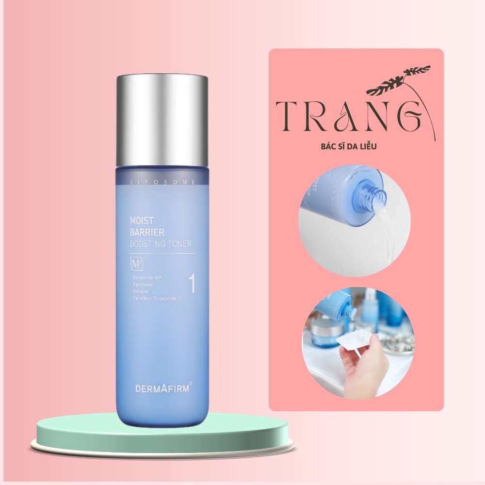 DERMAFIRM - Nước cân bằng dưỡng ẩm đa tầng chống mất nước xuyên biểu bì MOIST BARRIER BOOSTING TONER M4