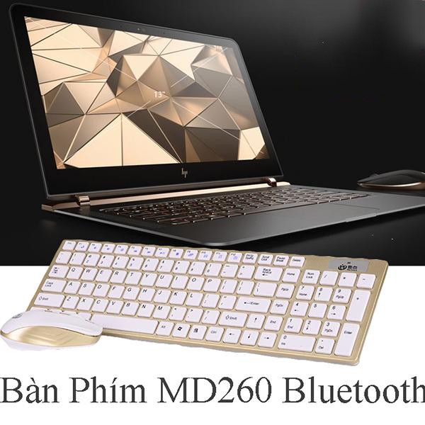 Combo Bàn phím chuột không dây logitech,Bàn phím + chuột máy tính MD -260 Kết nối cổng USB tốc độ cao lên tới 10m.