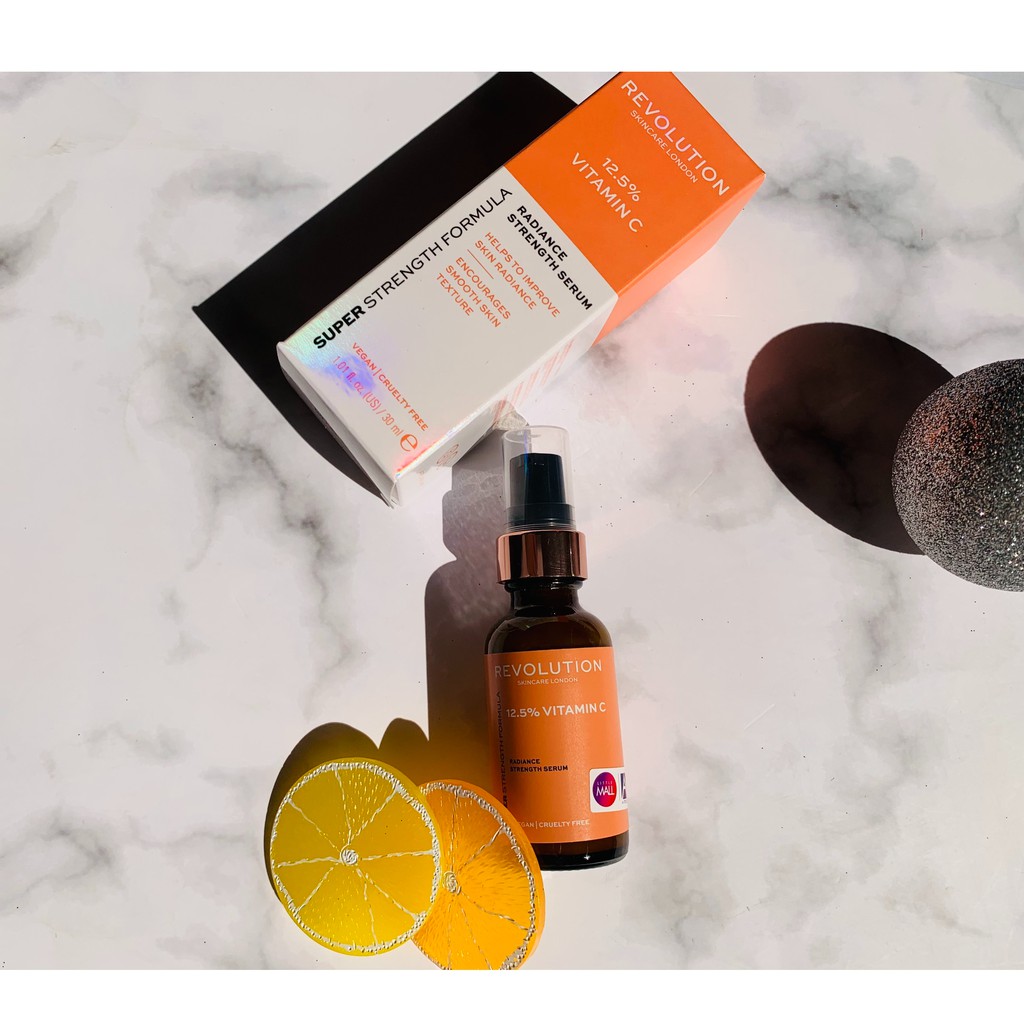[TOP 1 SHOPEE] Tinh chất sáng da, mờ thâm nám Revolution Beauty 12.5% / 20% Vitamin C 30ml (Bill Anh)
