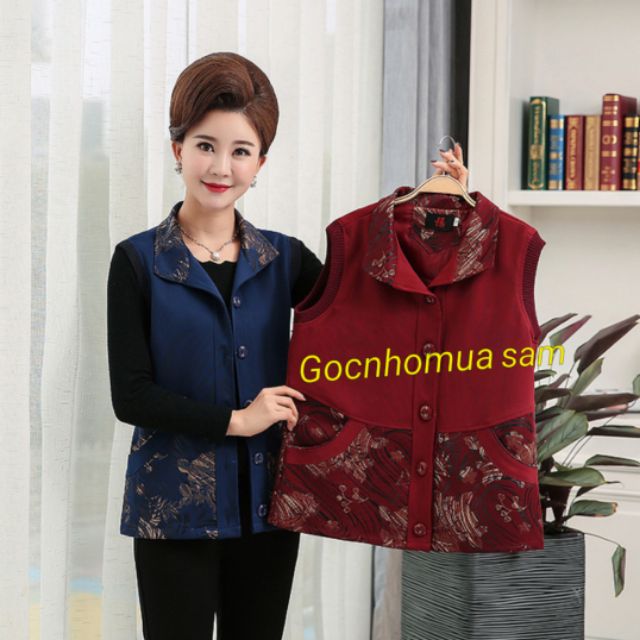 Áo khoác gile người trung tuổi