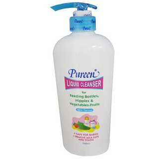 Nước rửa bình Pureen hương bạc hà 750ml