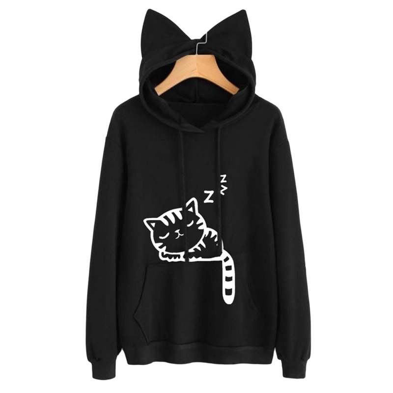 Áo Hoodie Tai Mèo Cho Nữ