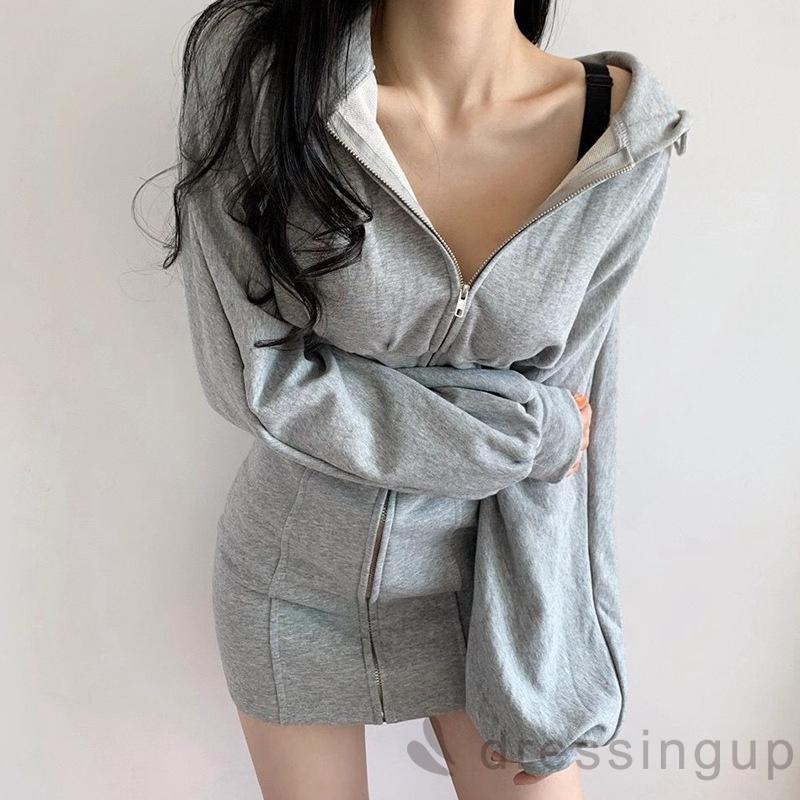 Đầm Tay Dài Cổ Chữ V Màu Trơn Thiết Kế Thanh Lịch Cho Nữ | BigBuy360 - bigbuy360.vn