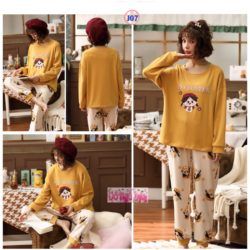 Bộ Pijama Dài Tay Mã J2 ( Cotton mềm mịn) | BigBuy360 - bigbuy360.vn