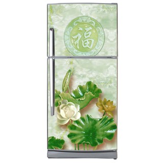 🌀Giấy dán tường tủ lạnh hoạ tiết 3D❄️