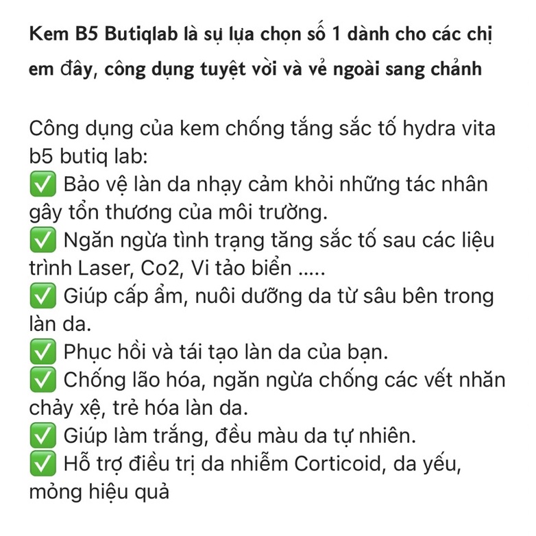 Kem B5 butiqlab chính hãng