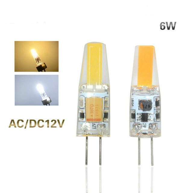 Bóng đèn LED G4 LED 12V AC/DC COB 3W 6W có thể điều chỉnh độ sáng