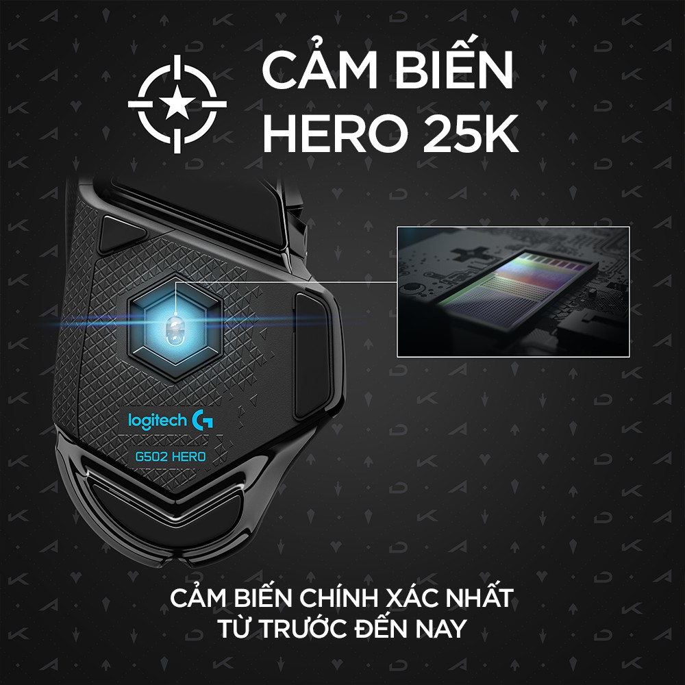 [28/4] [BST KDA LOL x LOGITECH] Chuột Game Có Dây Logitech G502 K/DA Hero - Cảm biến Hero 16K, LIGHTSYNC RGB