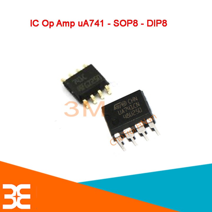 [Tp.HCM] IC Khuếch Đại Thuật Toán Op Amp uA741 Tiện Dụng