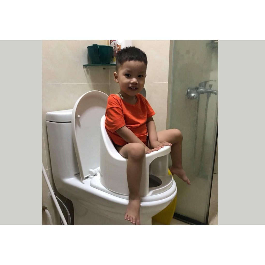 Bô vệ sinh đa năng cho bé Boom Potty TẶNG kèm vòng dâu tằm giúp bé ngủ ngon