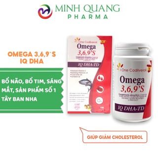 Viên uống OMEGA 3,6,9'S IQ DHA-TD bổ não, bổ tim, sáng mắt